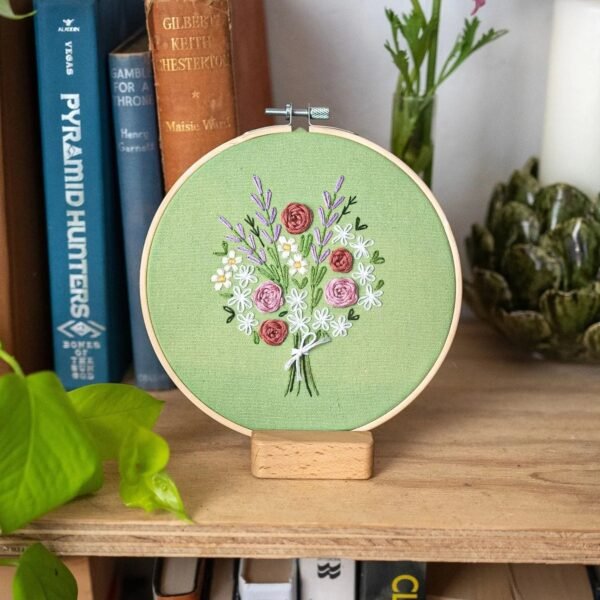 DARLING DAISY BOUQUET - Embroidery Kit-Handmade Tufting Embroidery Art