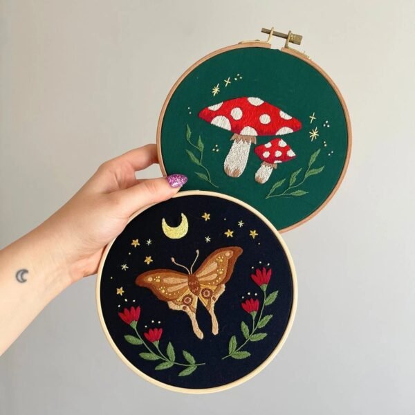 MIDNIGHT MOTH - Embroidery Kit