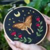 MIDNIGHT MOTH - Embroidery Kit