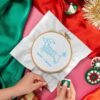 SANTA'S LITTLE HELPER - Christmas Embroidery Kit-Gifts for Beginners