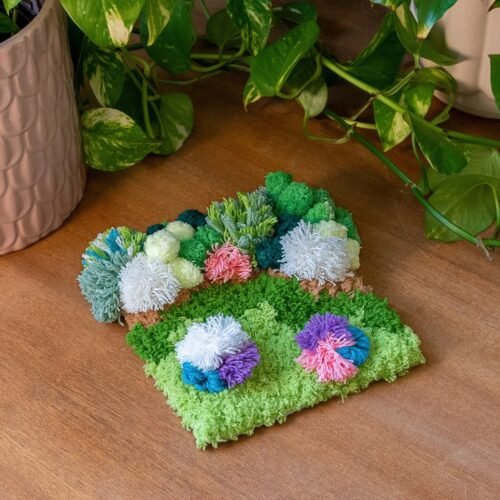 FLOWER PATCH - Moss Coaster Kit-Crafts for Girls