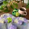 GREEN GARDEN - Latch Hook - Moss Coaster Bundle
