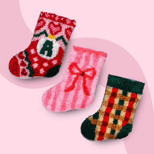 Christmas Stockings Trio - Latch Hook Stockings Bundle
