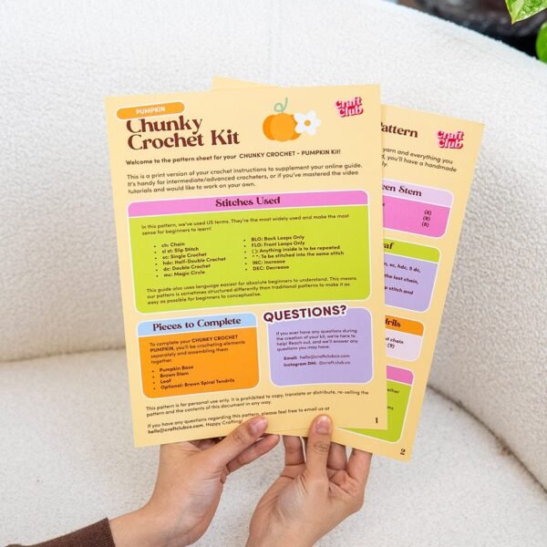 PUMPKIN - Chunky Crochet Kit-Birthday Gifts