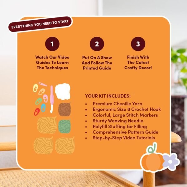 PUMPKIN - Chunky Crochet Kit-Birthday Gifts