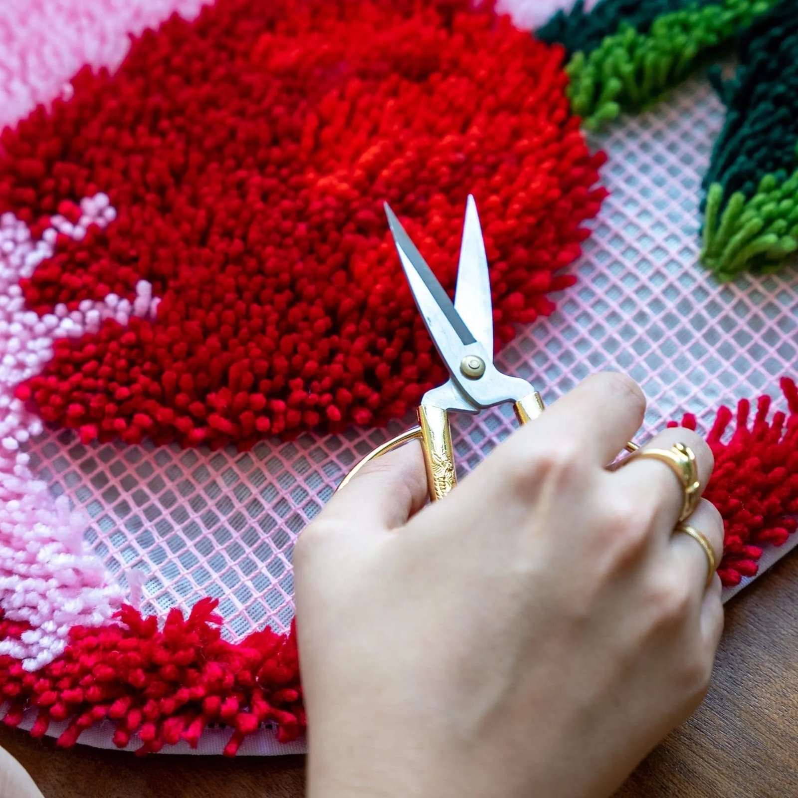 Gold Rug Trimming Scissors-Handcrafted Mastery