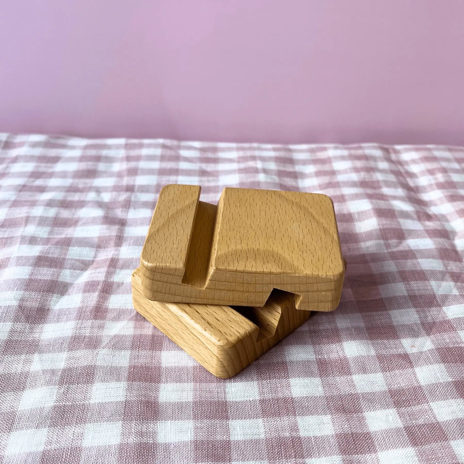 Wooden Block Stand-Handcrafted Mastery