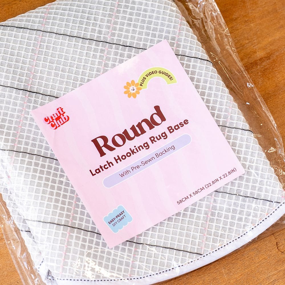 ROUND RUG - Latch Hook Base-Handcrafted Mastery
