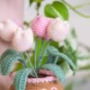 Tulip Pot - Crochet Pot Plant Kit-Birthday Gifts