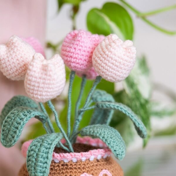 Tulip Pot - Crochet Pot Plant Kit-Birthday Gifts