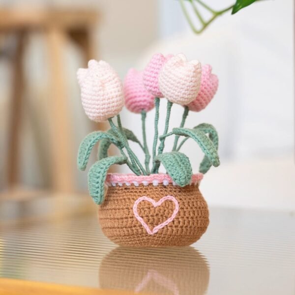 Tulip Pot - Crochet Pot Plant Kit-Birthday Gifts