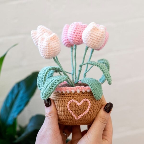 Tulip Pot - Crochet Pot Plant Kit-Birthday Gifts