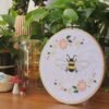 BEE - BLOSSOM - Cross Stitch Kit-Embroidery Kit for Beginners