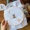 BEE - BLOSSOM - Cross Stitch Kit-Embroidery Kit for Beginners