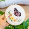 BLUSHING BUTTERFLY - Embroidery Kit