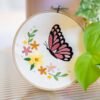 BLUSHING BUTTERFLY - Embroidery Kit