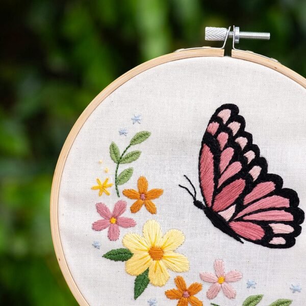BLUSHING BUTTERFLY - Embroidery Kit