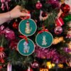 CHRISTMAS LIGHTS - Christmas Mini Ornaments Cross Stitch Kit-Embroidery Kit for Beginners