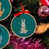 CHRISTMAS LIGHTS - Christmas Mini Ornaments Cross Stitch Kit-Embroidery Kit for Beginners