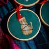 CHRISTMAS LIGHTS - Christmas Mini Ornaments Cross Stitch Kit-Embroidery Kit for Beginners