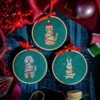 CHRISTMAS LIGHTS - Christmas Mini Ornaments Cross Stitch Kit-Embroidery Kit for Beginners