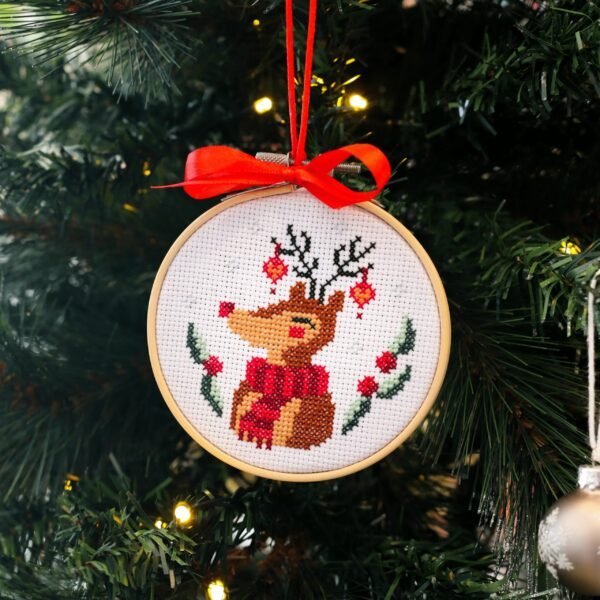 FESTIVE FRIENDS | Christmas Mini Ornaments Cross Stitch Kit