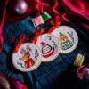 FESTIVE FRIENDS | Christmas Mini Ornaments Cross Stitch Kit-Gifts for Beginners
