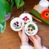 FOREST MINIS - Cross Stitch Kit-Step-by-Step Guide to Making Your Moss Rug