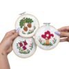 FOREST MINIS - Cross Stitch Kit-Step-by-Step Guide to Making Your Moss Rug