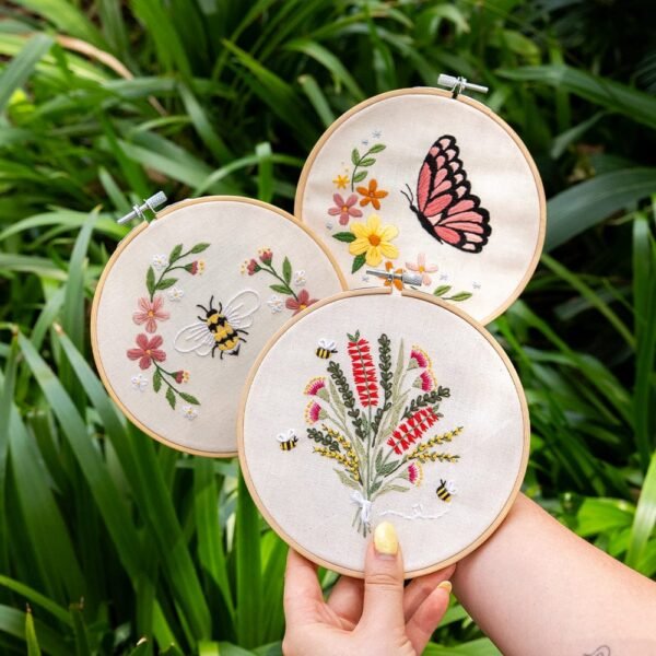 BLUSHING BUTTERFLY - Embroidery Kit