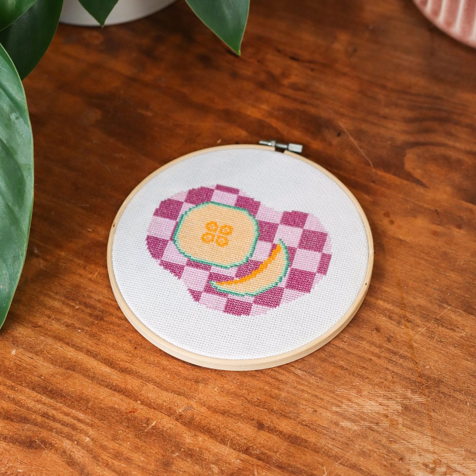 MELON MOMENT - Cross Stitch Kit-Handmade Tufting Embroidery Art