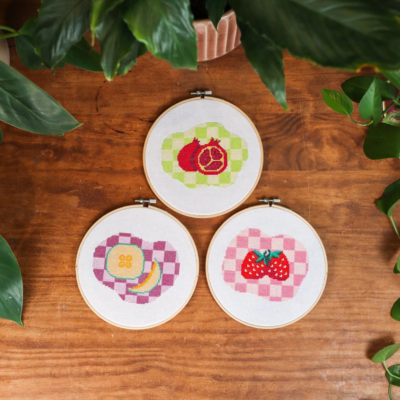 MELON MOMENT - Cross Stitch Kit-Handmade Tufting Embroidery Art