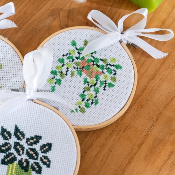 POT PLANT MINIS - Cross Stitch Kit-Embroidery Kit for Beginners