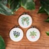 POT PLANT MINIS - Cross Stitch Kit-Embroidery Kit for Beginners