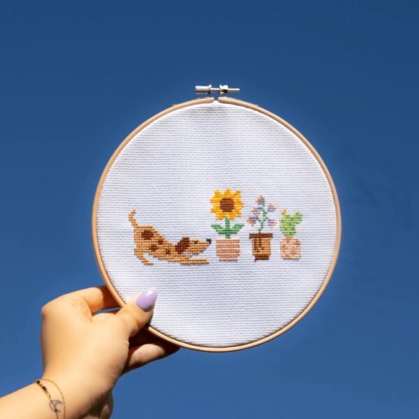 PUP - PETALS - Cross Stitch Kit-Embroidery Kit for Beginners