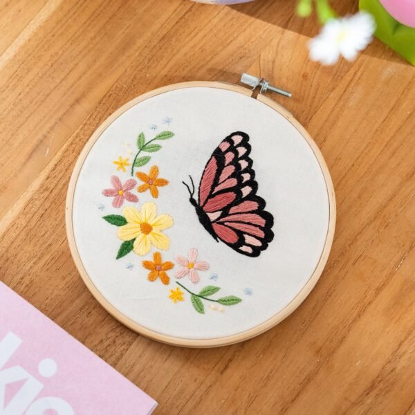 BLUSHING BUTTERFLY - Embroidery Kit