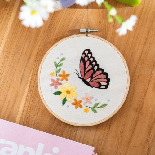 BLUSHING BUTTERFLY - Embroidery Kit