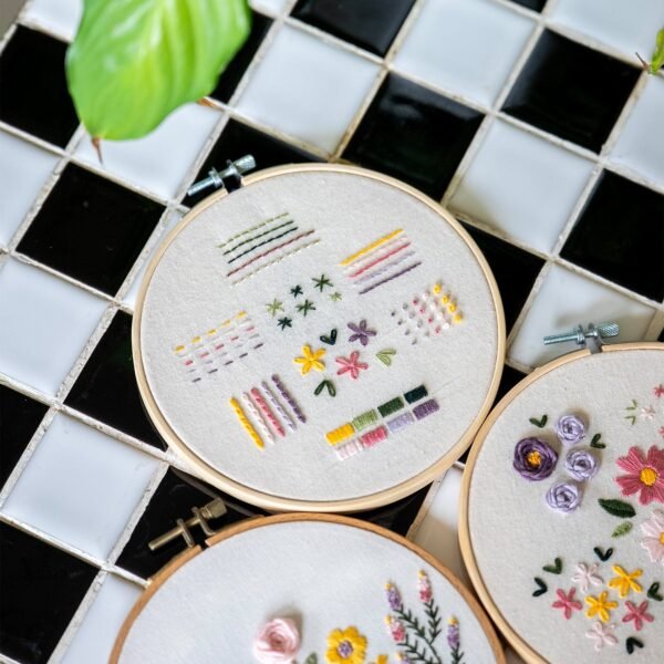 DELUXE FLORAL SAMPLER - Embroidery Kit