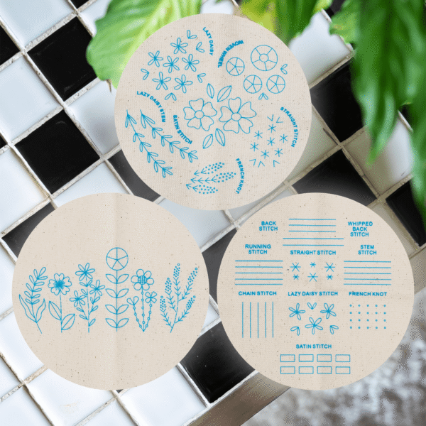 DELUXE FLORAL SAMPLER - Embroidery Kit