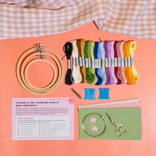 EMBROIDERY STARTER KIT - Embroidery Supplies Bundle