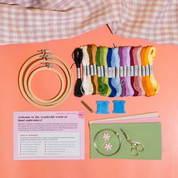 EMBROIDERY STARTER KIT - Embroidery Supplies Bundle