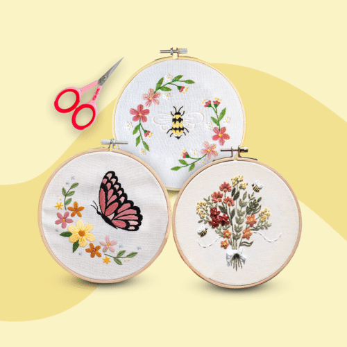 FLORAL TRIO - Embroidery Kit Bundle