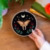 MIDNIGHT MOTH - Embroidery Kit