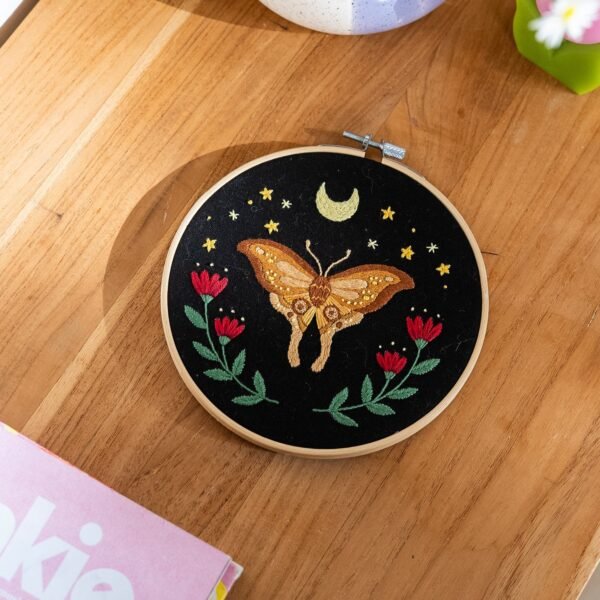 MIDNIGHT MOTH - Embroidery Kit