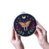 MIDNIGHT MOTH - Embroidery Kit-Embroidery Kit for Beginners