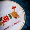 SANTA'S LITTLE HELPER - Christmas Embroidery Kit-Gifts for Beginners