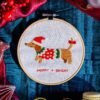 SANTA'S LITTLE HELPER - Christmas Embroidery Kit-Gifts for Beginners