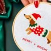 SANTA'S LITTLE HELPER - Christmas Embroidery Kit