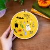SPOOKY STITCHES - Embroidery Kit-Step-by-Step Guide to Making Your Moss Rug