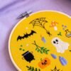 SPOOKY STITCHES - Embroidery Kit-Step-by-Step Guide to Making Your Moss Rug
